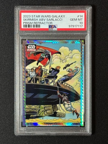 PSA 10 - #14 Skirmish Above The Sarlacc! /75 Prism Refractor 2023 Chrome Galaxy