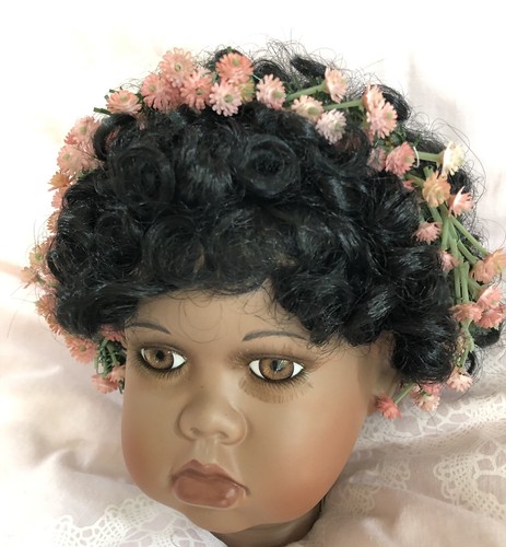 Puppen Haarschmuck für Größe 55 - 60 cm, K Umfang: 38-45 cm, Rosa - Bild 1 von 2