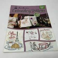 Aunt Martha's Iron On Transfer Book Embroidery Patterns 401 European Delights