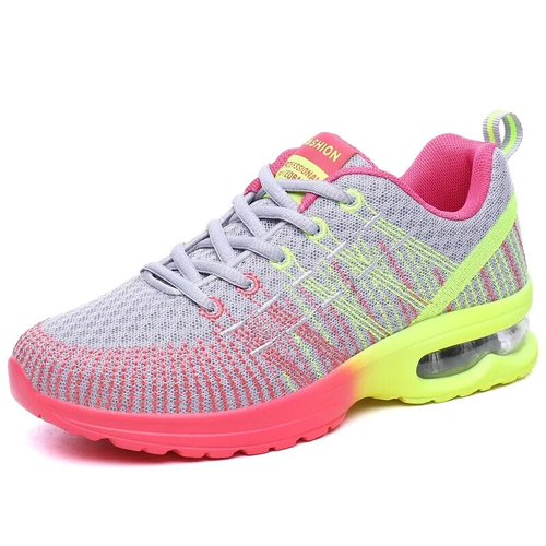 Damenschuhe Laufschuhe für Frauen Outdoor Elastisch Jogging Sneaker Luftpolster - Bild 7 von 10
