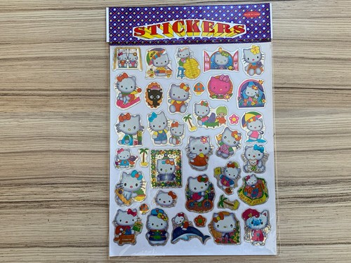 🧩 Neue Glitzer Sticker Hello Kitty rar Aufkleber „5“ 🧩 - Bild 2 von 3