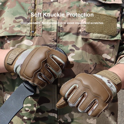 Tactical Gloves Breathable Touchscreen Knuckle Protection for Outdoor Activities - Picture 8 of 28