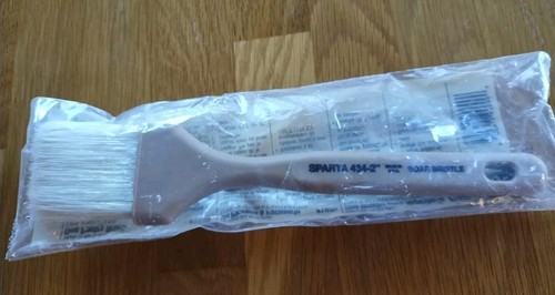 Pampered Chef® Natur Wildschweinborsten SPARTA Vintage Gießpinsel Neu # 1620