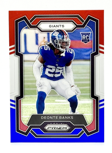 2023 Panini Prizm Red White & Blue #376 Deonte Banks RC New York Giants - Bild 1 von 2