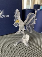 RARE Retired Swarovski Crystal Bald Eagle 248003 Boxed Mint Condition