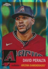 2022 Topps Chrome Platinum Anniversary Aqua Lava David Peralta /299 #119