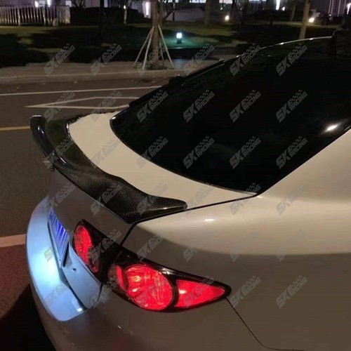 Fits 2003-2008 Mazda 6 Carbon Fiber/Glossy Black Rear Trunk Lip Spoiler Wing - Picture 8 of 24