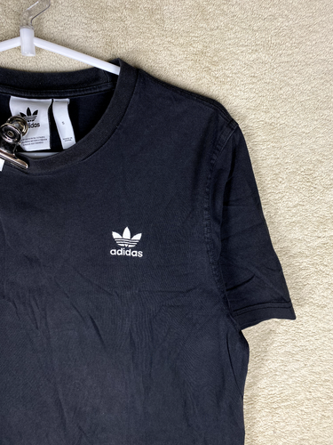 adidas Casual T-Shirts Top Size S Mens Black Logo Short Sleeve Sports - Picture 4 of 12
