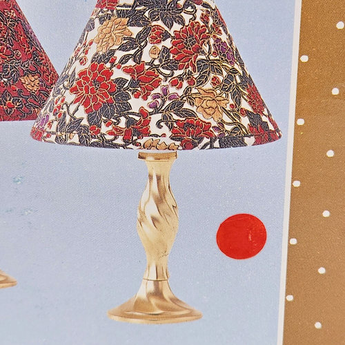 Lamps-Petite Brass Both are Floral Accent Lamps - Set of 2 - New in Box