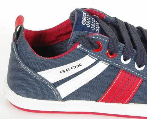 GEOX Kiwi I sneakers Canvas+Geobuck Blue/Red - Bild 4 von 9