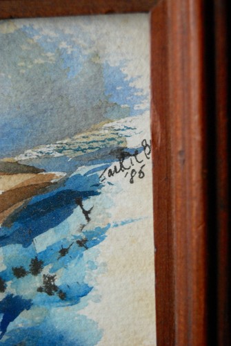 Original Aquarell von Jacquelyn A. Berg, Man of India, 1986 - Bild 3 von 8