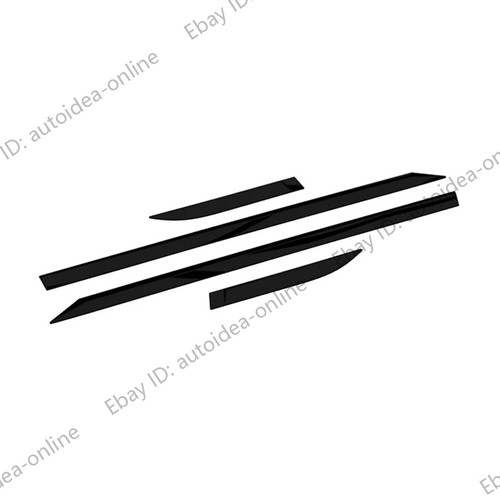 6pcs Black Door Side Molding Trim+Front Rear Bumper Trim For Toyota C-HR 2025 - Picture 10 of 11