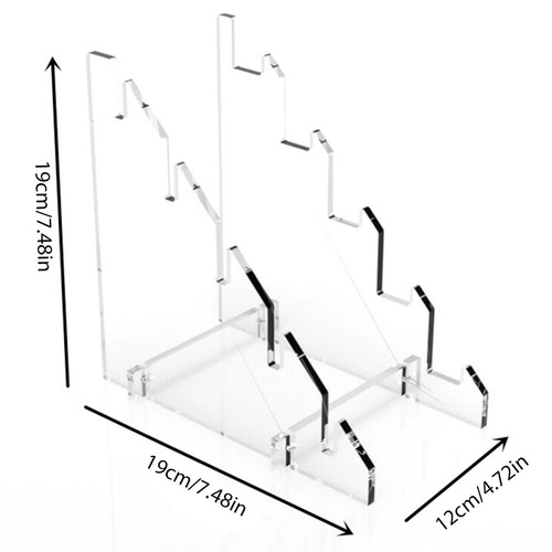 5-Slot Knives Display Stand Camping Acrylic Transparent Knives Tool Storage Rack - Picture 7 of 18