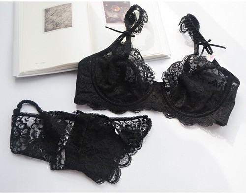Sexy’s Women Bra Sets Embroidery Underwire Lace Bra Lingerie Bra And Panties Set - Picture 16 of 61