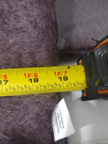 2-Pflaume Kissenbezüge Kravet, 73 % Mohair, 24 % Wolle, 3 % Polyamid, 19 Zoll x 19 Zoll - Bild 10 von 10