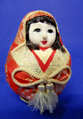 Muñecas Kimekomi de colección japonesas coleccionables hechas a mano envueltas en tela 4,5" de alto - Imagen 2 de 10