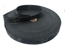 Double Sided Crye Multicam Black Camouflage Military Spec 50mm / 2" Webbing