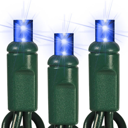 BLUE LED Christmas String Lights Mini Lights Indoor Outdoor 70ct 24ft - Picture 1 of 2