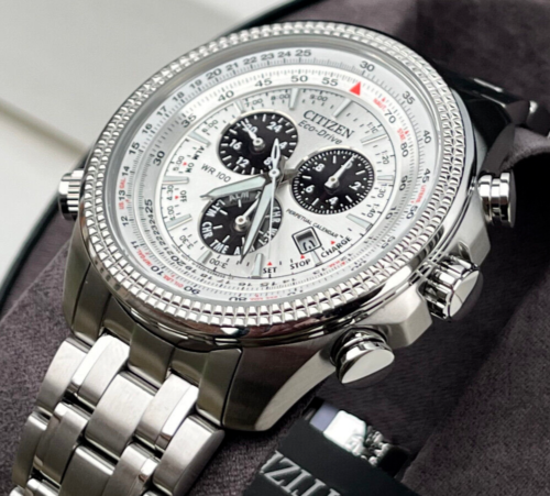 Citizen Eco-Drive BL5400-52A HERREN CHRONOGRAPH SILBER ZIFFERBLATT EWIGE UHR *BRANDNEU IN VERPACKUNG* - Bild 2 von 12