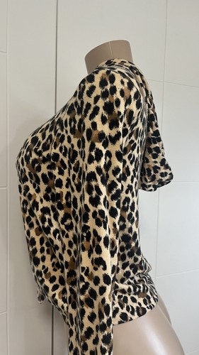 Preowned- Old Navy Long Sleeve Animal Print Sweater Girls Size L 10-12 - Picture 7 of 7