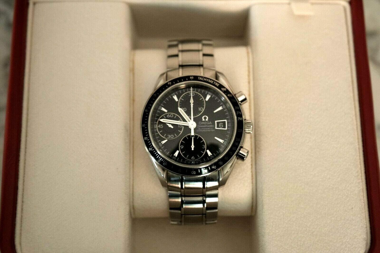 OMEGA SPEEDMASTER DATE 3210.50 Chronograph Automatic Black Dial Watch image