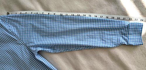 Tommy Hilfiger Men's M Slim Fit Stretch Dress Shirt 15, 32/33 Button Up Gingham - Picture 13 of 13