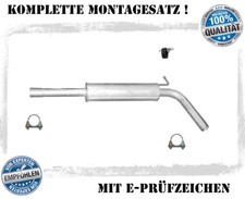 Mittelschalldämpfer Skoda Fabia II 1.6 77KW Auspuff Mitteltopf Montagesatz