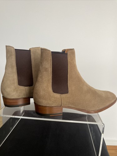 YSL MENS WYATT CHELSEA BOOTS SIZE 41 SIGARO BRAND NEW - Picture 7 of 11