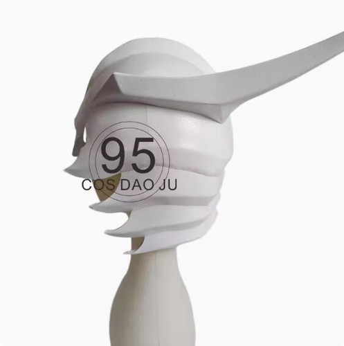 Anime BLEACH Ulquiorra Cifer Half Face Mask Halloween Prop Cosplay Helmet - Picture 5 of 5