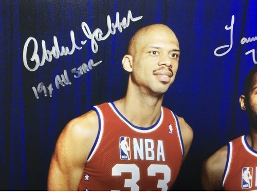 Lakers Kareem Magic Worthy Signed 1989 All-Star 16x20 Photo W Inscriptions PSA - Picture 3 of 6