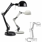 Kanlux PIXA Black White Adjustable Portable Table Desk Lamp Home Office E14 LED 