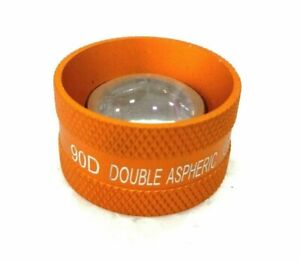 Medical-amp-Lab-equipment-Ophthalmology-Double-Aspheric-Lens-90-D-Golden-Colour