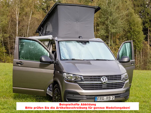 ISOLITE Inside ventana de cabina, 3 piezas, VW T6.1, pie de espejo trapezoidal - Imagen 1 de 5