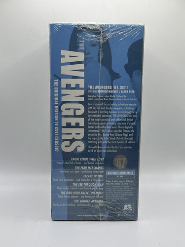 Vintage New Vhs The Avengers 67 Collection A&E Home Video Remastered Uk Spy 1998 - Picture 6 of 8