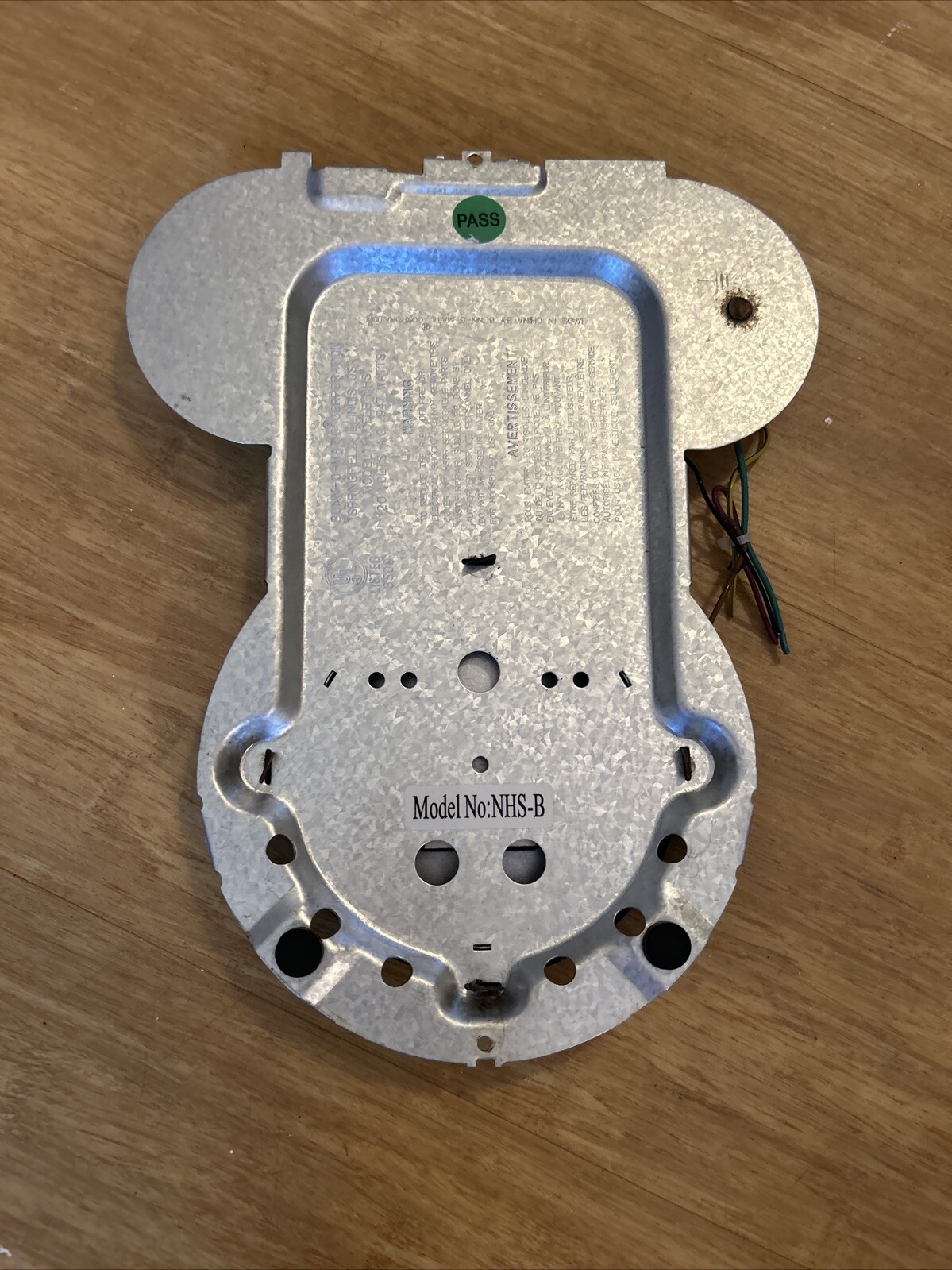 Model Nhs-b - Lower Plate Cover