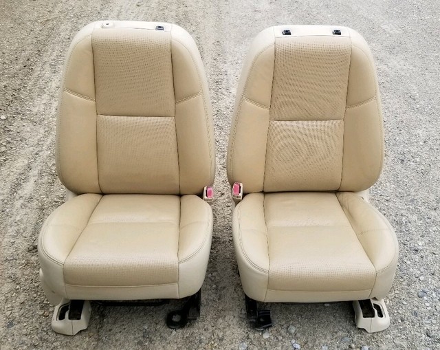 0714 CADILLAC ESCALADE FRONT SEATS TAN HEATED LEATHER POWER OEM
