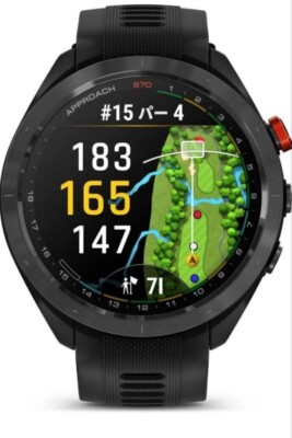 【美品】GARMIN APPROACH S70 47MM  BLACK Garmin Approach S70 GPS Golf Watch - 47mm - Black – Buy from