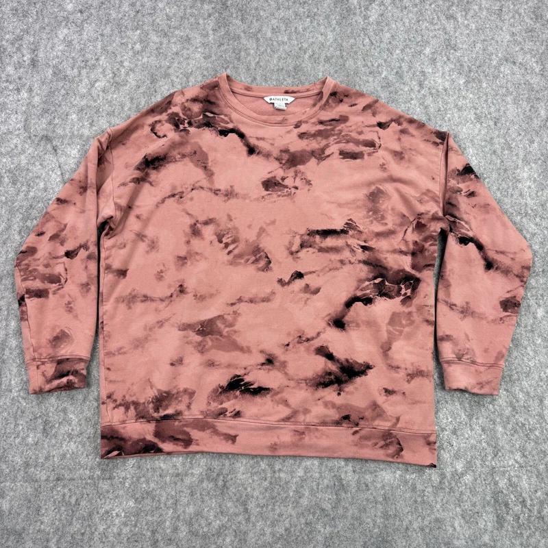 athleta tie dye balance printed pullover sweatshirt
