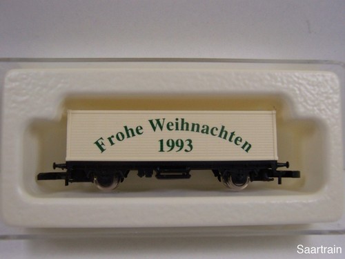 Märklin 8615 vagón contenedor modelo especial vagón de Navidad 1993 para empleados - Imagen 2 de 2