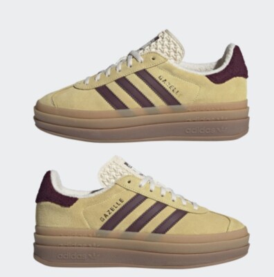 adidas Gazelle BOLD IF 5937イエロー スニーカー Adidas Women's Gazelle Bold IF5937 Almost Yellow casual | eBay