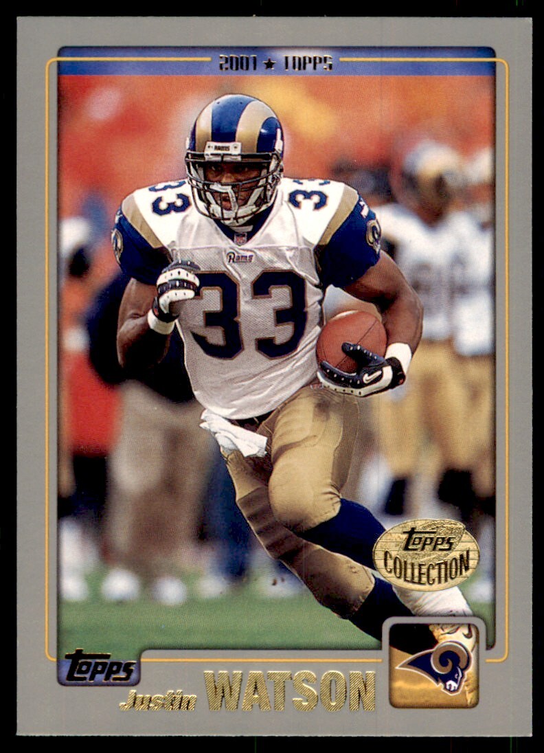 2001 TOPPS JUSTIN WATSON ST. LOUIS RAMS #187 | eBay