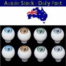 Eyes Doll Blue Tan Grey Green Eyeballs Round Plastic Bear 4 Pairs 8mm