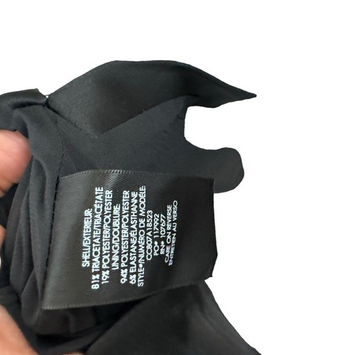 ALICE + OLIVIA Shift LBD  Mini Dress Black CARITA Bow Tie Cutout Back Sz 10-12 - Picture 6 of 9