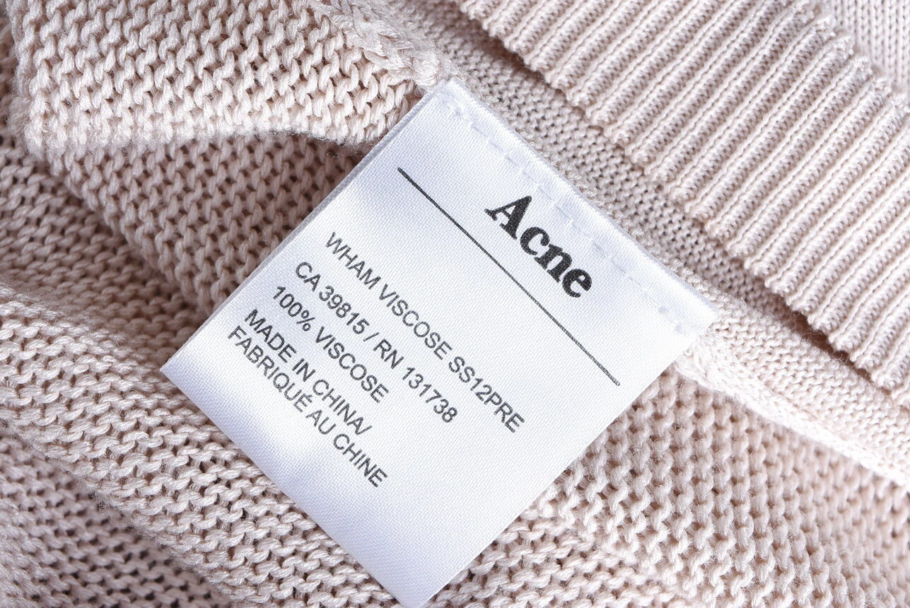 ACNE STUDIOS Maglione abito da donna acne wham viscosa SS12 leggero taglia M