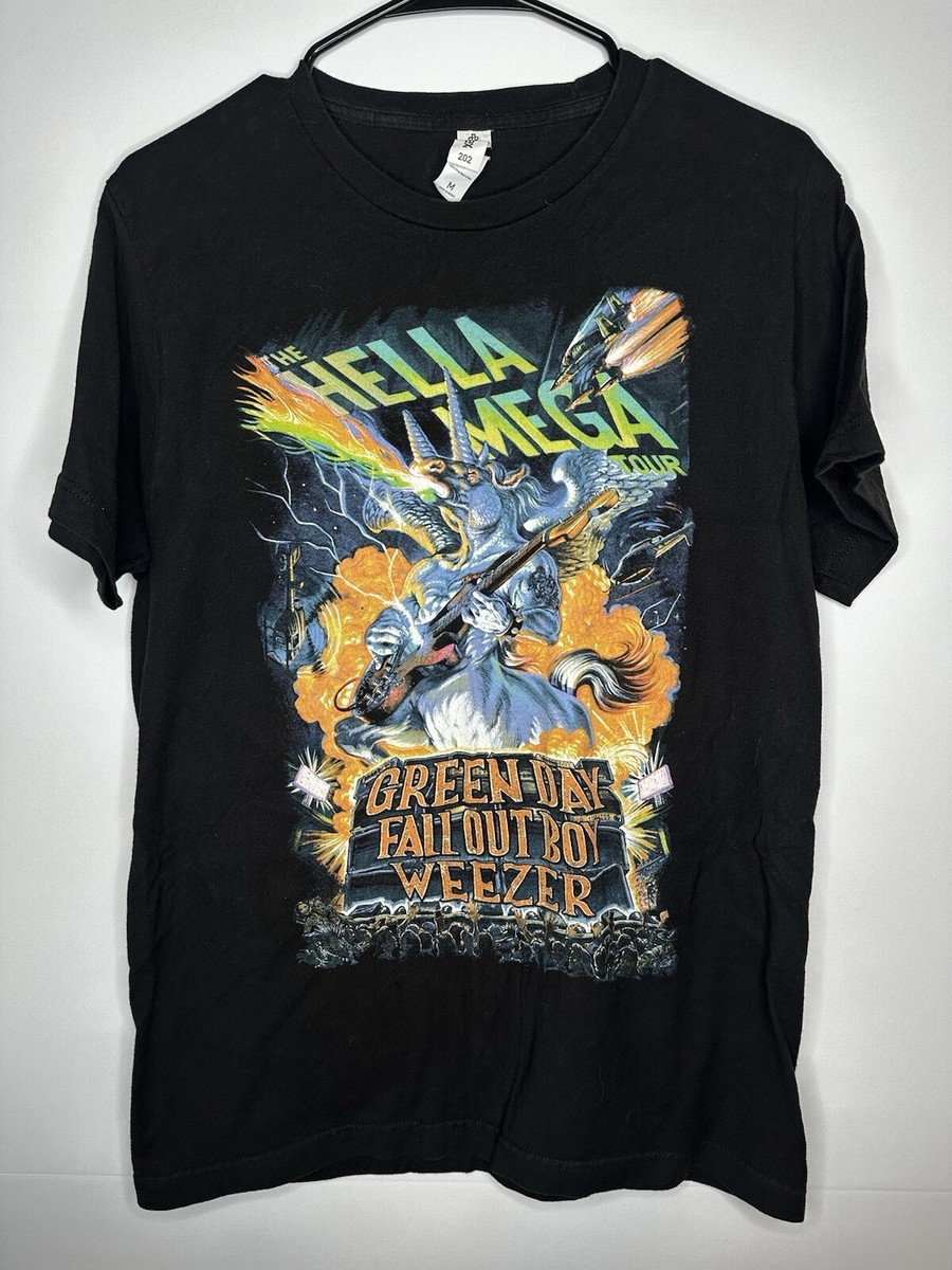 Hella Mega Tour Green Day Fallout Boy Weezer Tour Shirt Medium