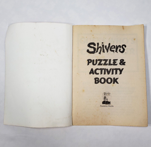 Shivers Puzzle & Activity Book Vintage 1997 USED AS IS Crosswords Word Search - Picture 4 of 23