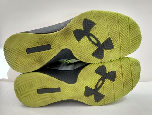 Under Armour Clutchfit Drive 2 Metallic Silver/Grey/Yellow #1258143-041 Size 14 - Picture 10 of 12