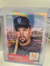 2022 Topps Chrome Platinum Silver Refractor Mike Piazza #240 NY Mets Legend
