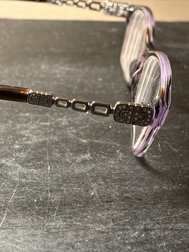 Bvlgari Eyeglasses Dark Havana 4061-B 851 52 16 140 Brown/purple/silver Pave RS - Picture 4 of 8