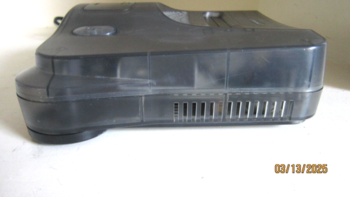 Nintendo 64 Console N64 Smoke Grey (Clear) Console & A/C Power Adapter Only - Picture 4 of 16